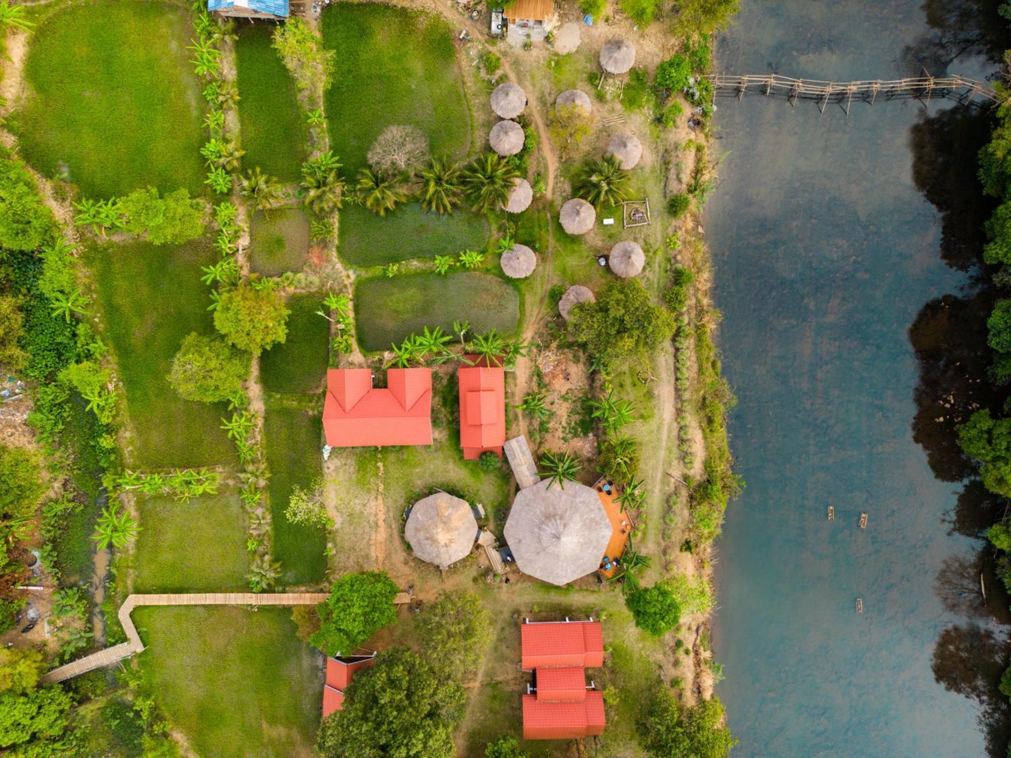Bolaven Garden Bungalow And Tent - Tad Lo Ban Kiangtat エクステリア 写真